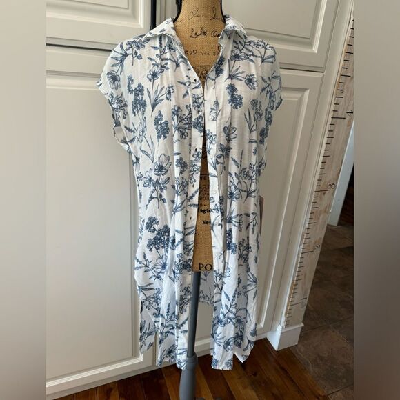 Rayon duster blouse - Picture 1 of 7